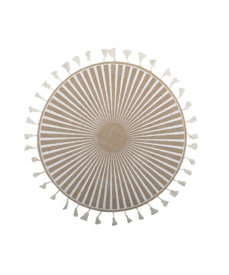 White Aztec placemat