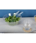 Bubble acrylic salad servers