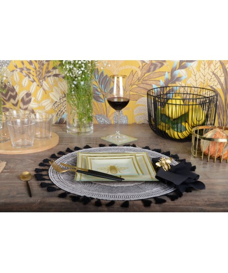 Black Aztec placemat