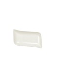 White rectangular ceramic bowl 6x7cm