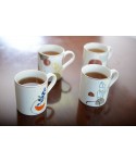 Mugs art déco 390ml - lot de 4
