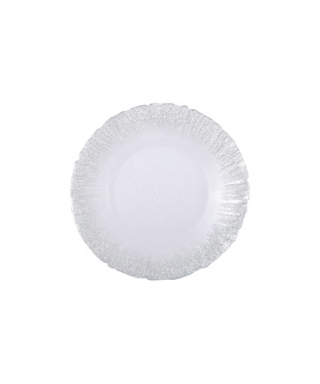 Dessert plate - silver flash