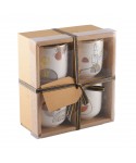 Tasses à café 90ml art déco - lot de 4
