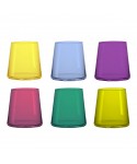 Verres à eau 6 couleurs 300ml - lot de 6
