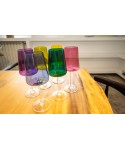 Verres à vin 400ml 6 couleurs - lot de 6