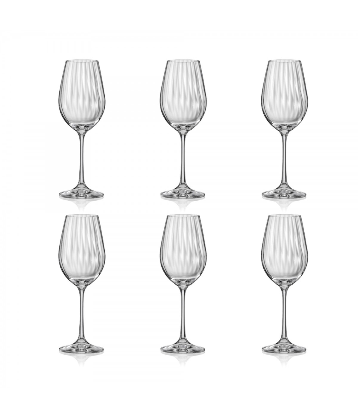 Verre à vin 350 ml waterfall - lot de 6