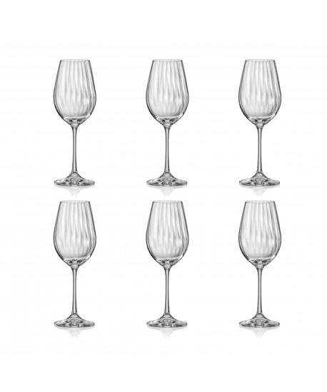 Verre à vin 350 ml waterfall - lot de 6
