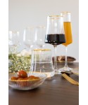 Verres à vin bord doré 360ml - lot de 6