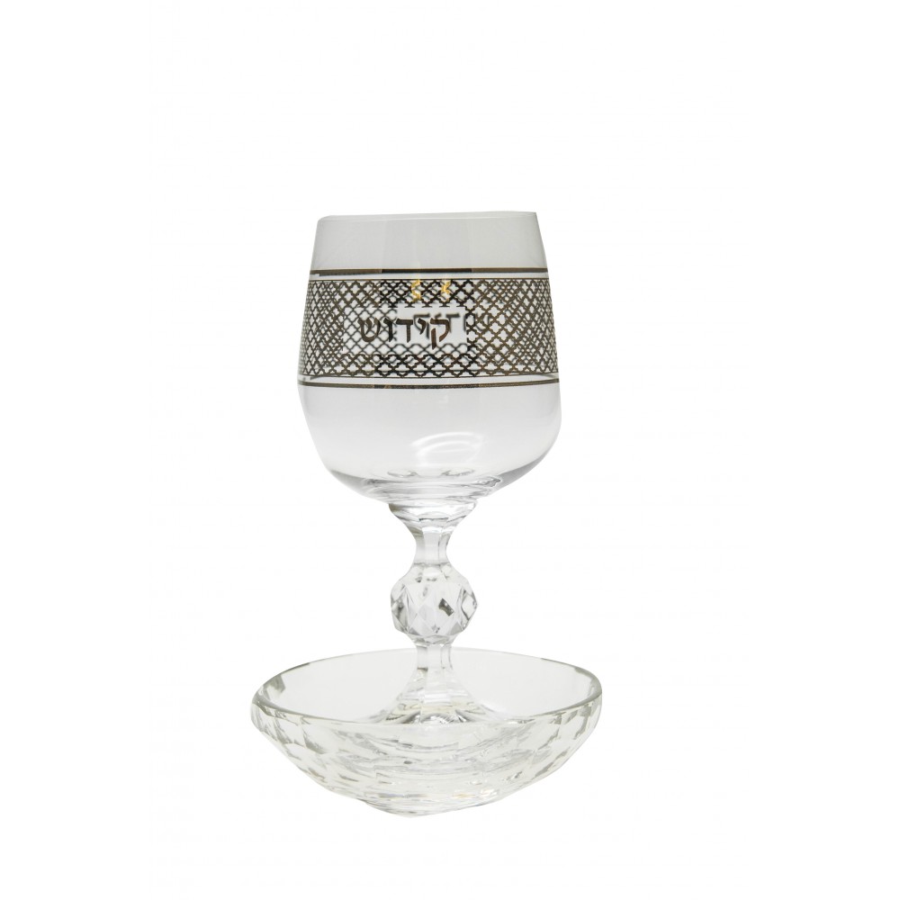M.verre à kiddouch argent kemi 230ml en coffret