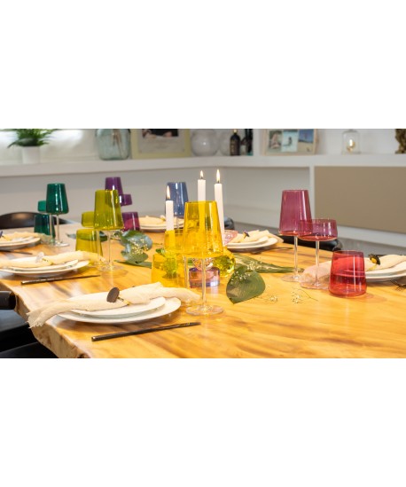 Verres à vin 400ml 6 couleurs - lot de 6