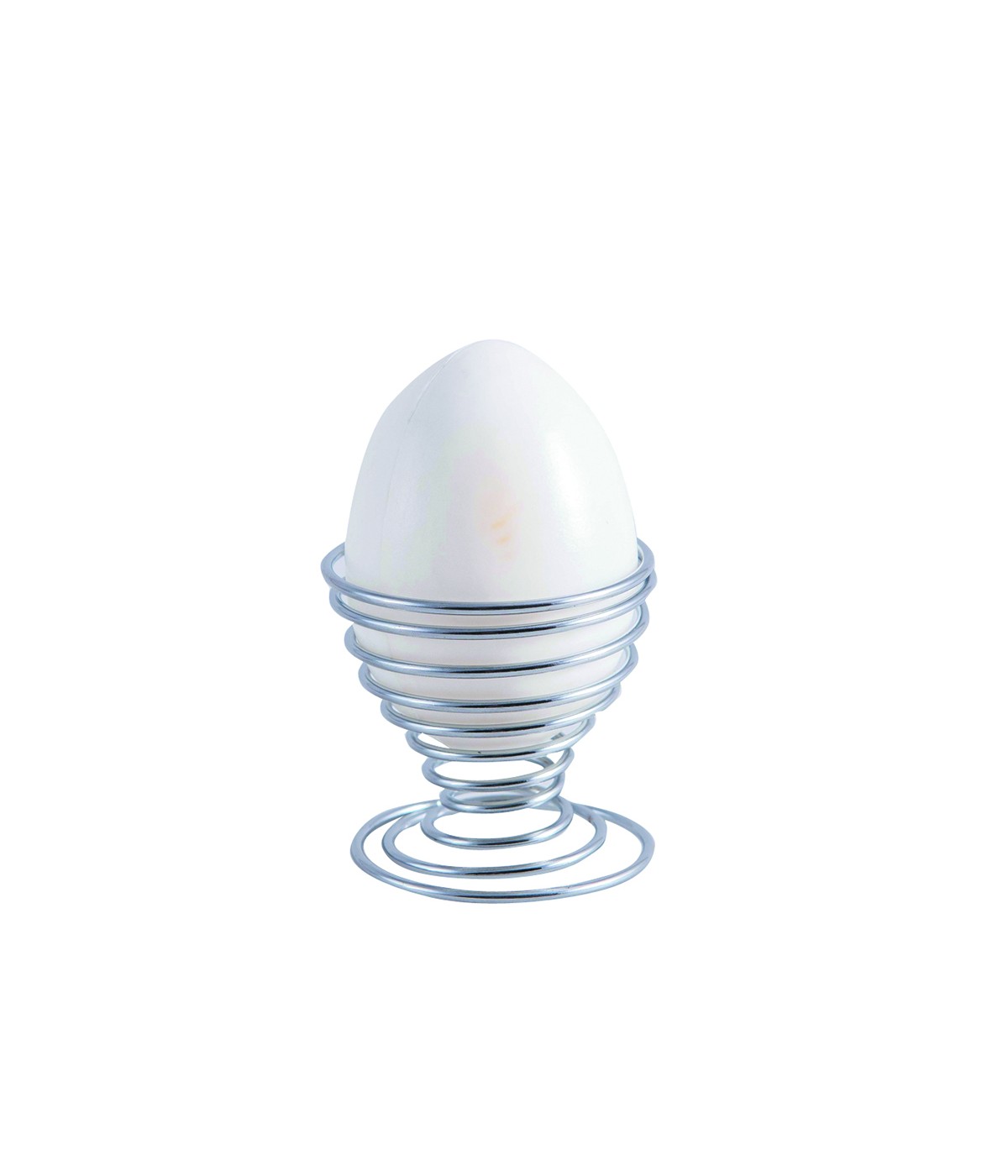 Coquetier en forme de spiral coloris argenté