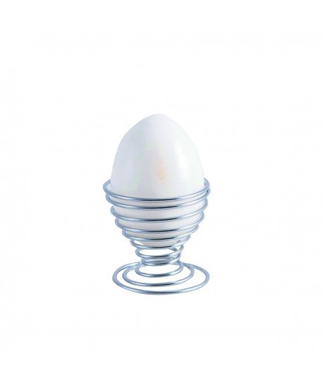 Coquetier en forme de spiral coloris argenté