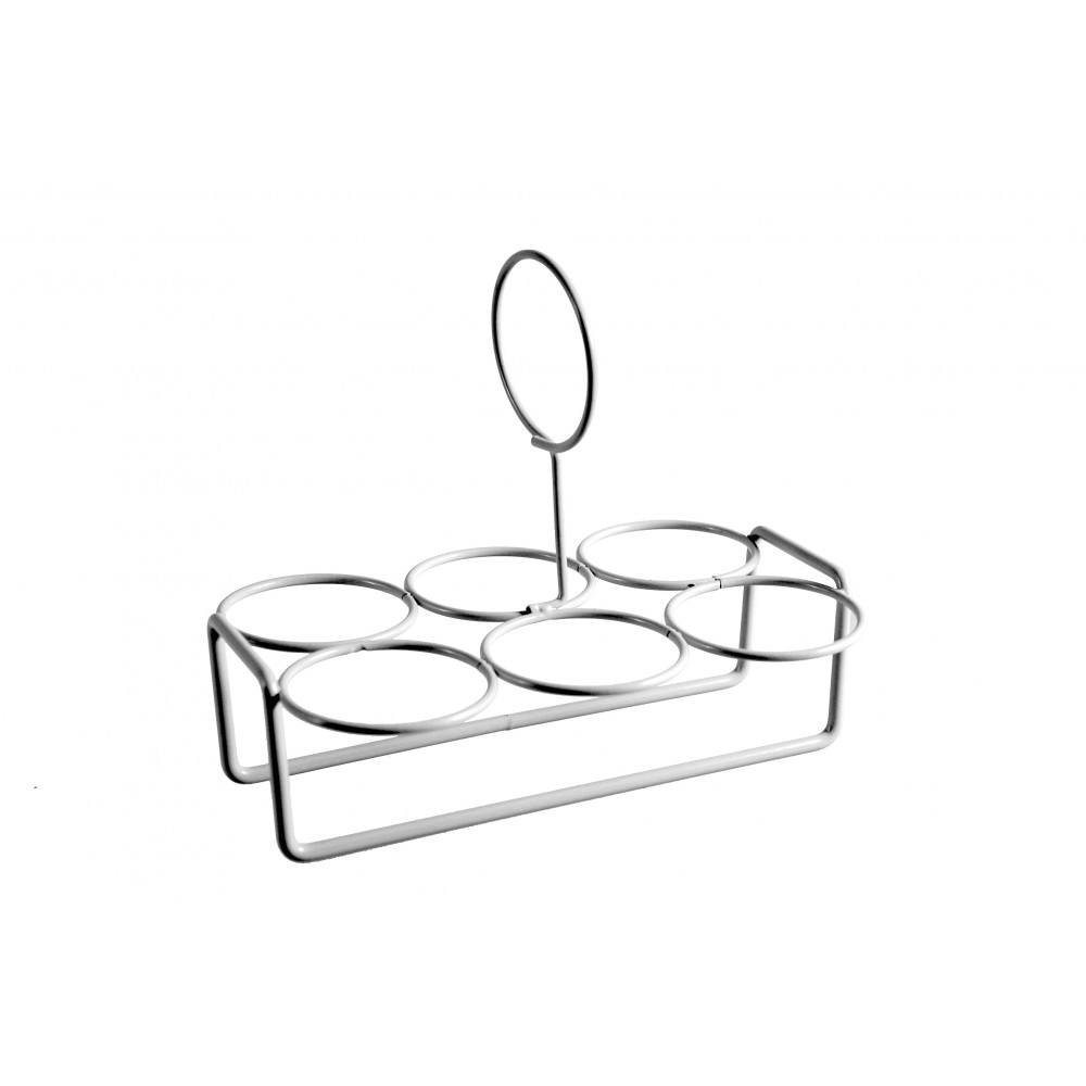 Support 6 œufs argent