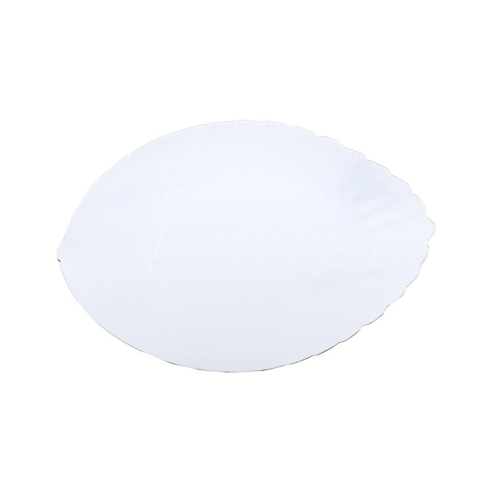 Assiette de présentation feuille blanche 37cm