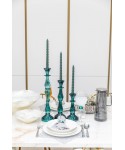 Chandelier turquoise grand modèle h41cm