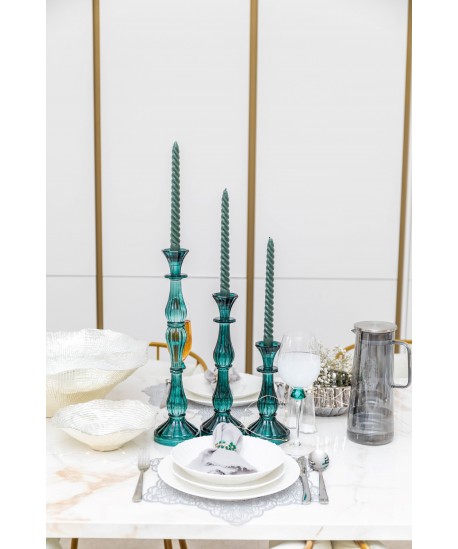 Chandelier turquoise grand modèle h41cm