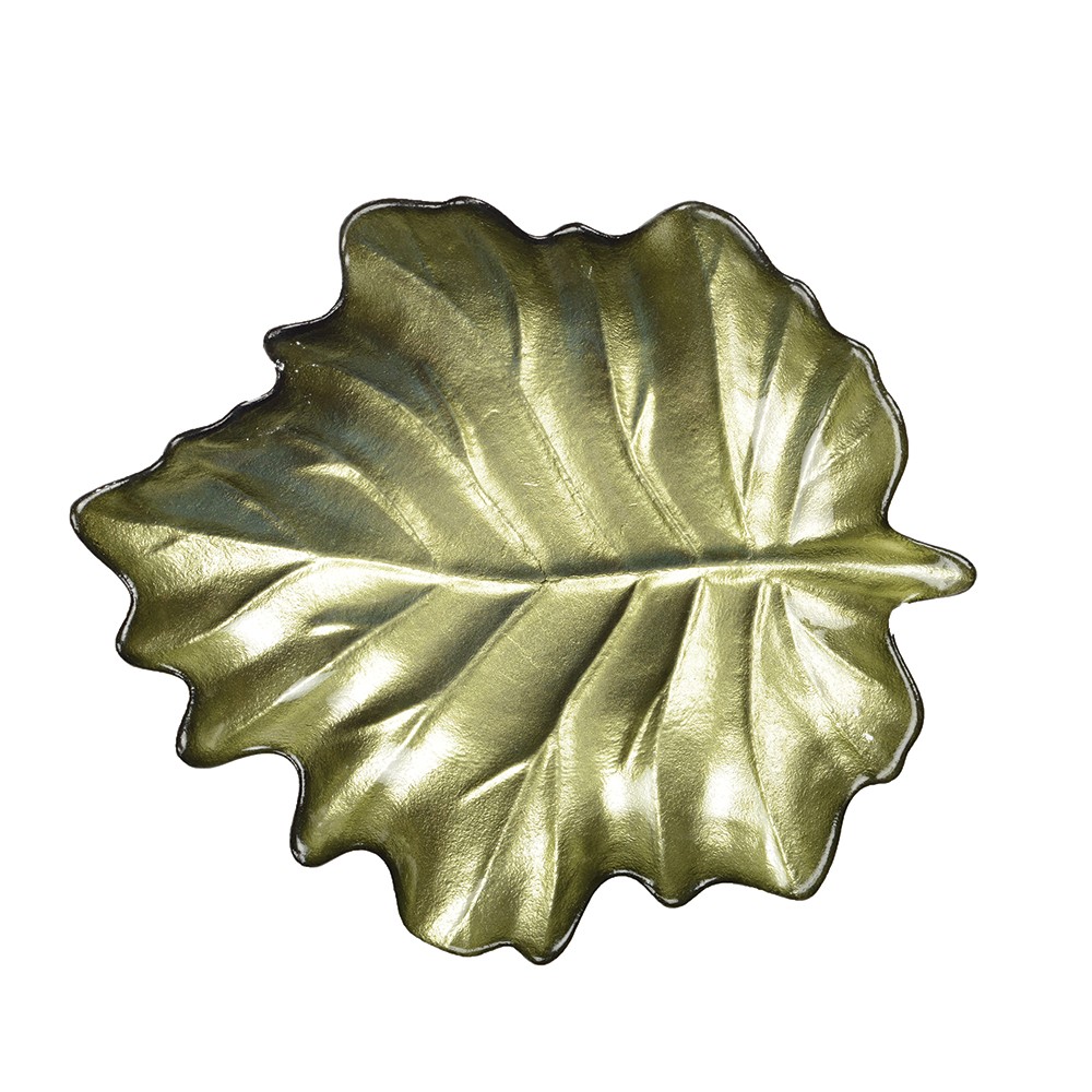 Green leaf bowl 23x28x3.5cm