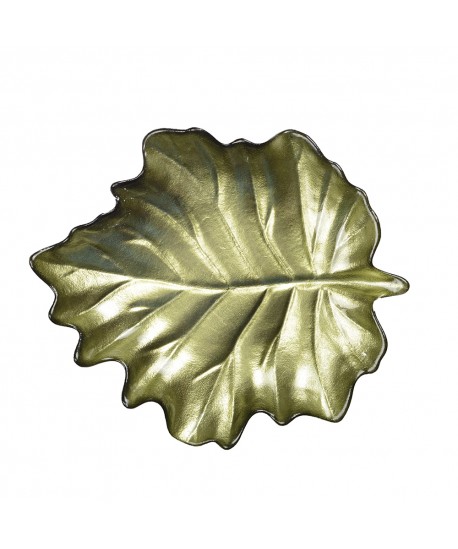 Green leaf bowl 23x28x3.5cm