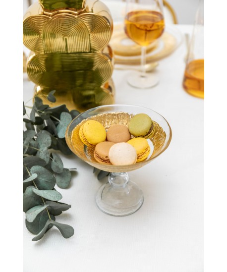 Coupe sur pied dorée - soleil