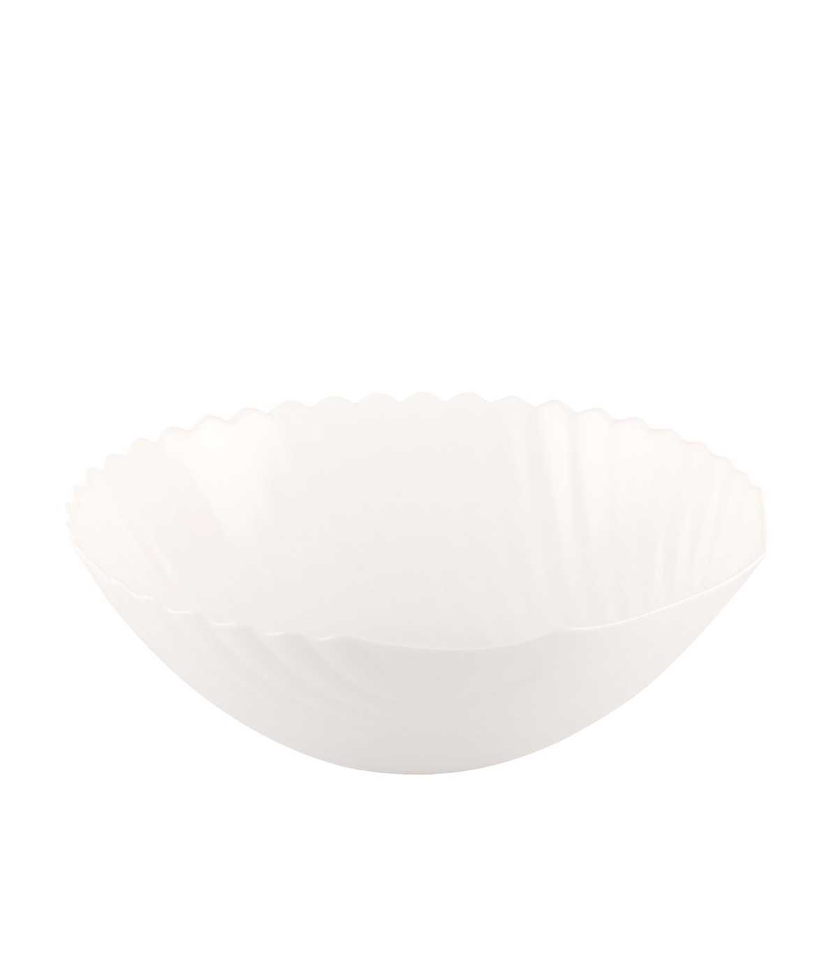 White shell salad bowl 24.3cm