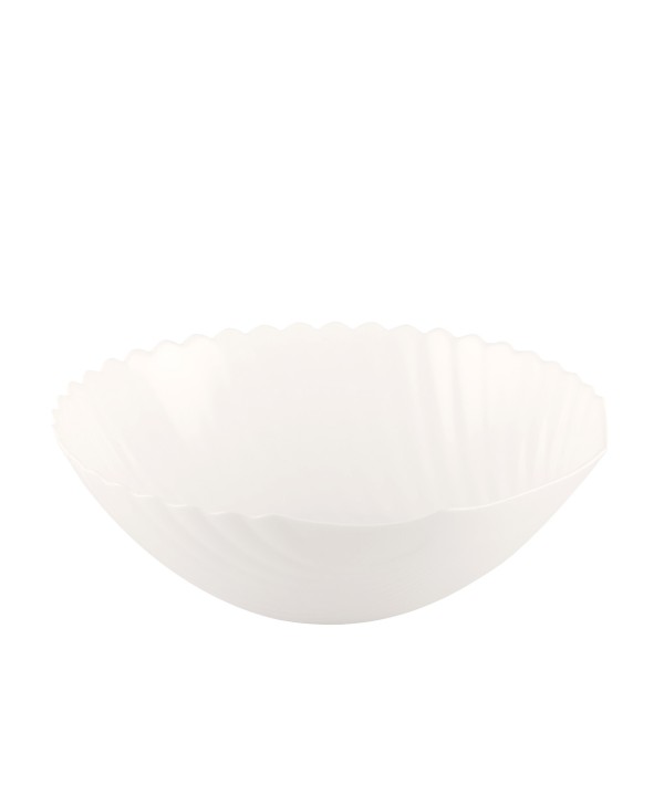 White shell salad bowl 24.3cm