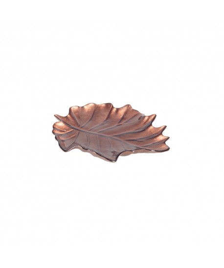 Brown leaf bowl 21x22x3cm