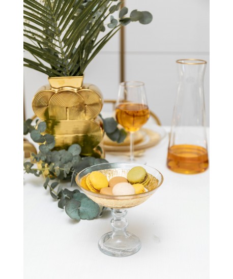 Coupe sur pied dorée - soleil