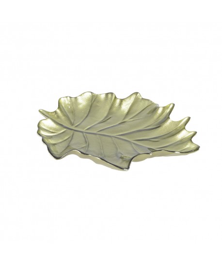 Green leaf bowl 23x28x3.5cm
