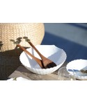Saladier coquillage blanc 24.3cm