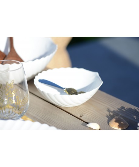 White shell bowl 13.3cm
