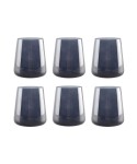Black water glasses – set of 6