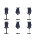 Black wine glasses – set of 6