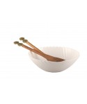 Saladier coquillage blanc 24.3cm