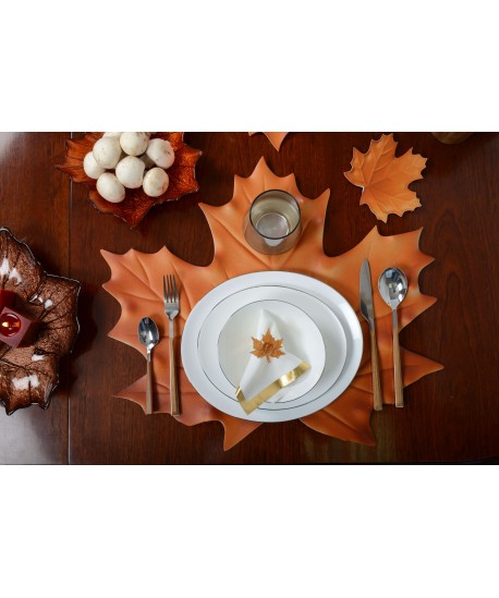 Assiette à dessert ovale bord platine