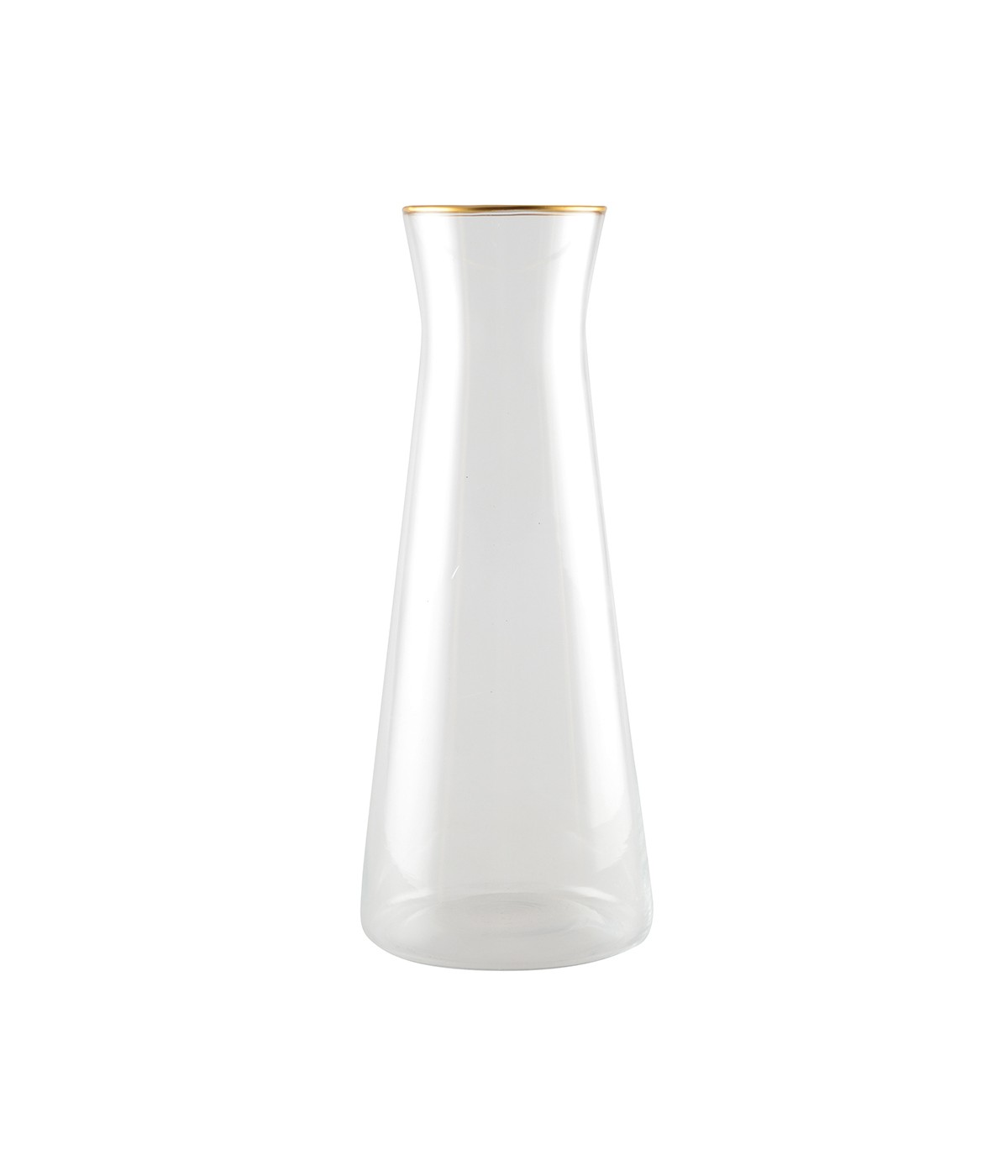 Carafe bord doré mat h28cm