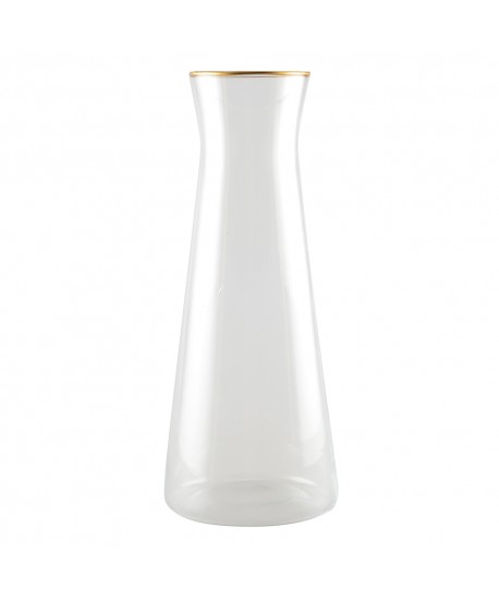 Carafe bord doré mat h28cm