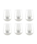 Verres à eau argent glow - lot de 6