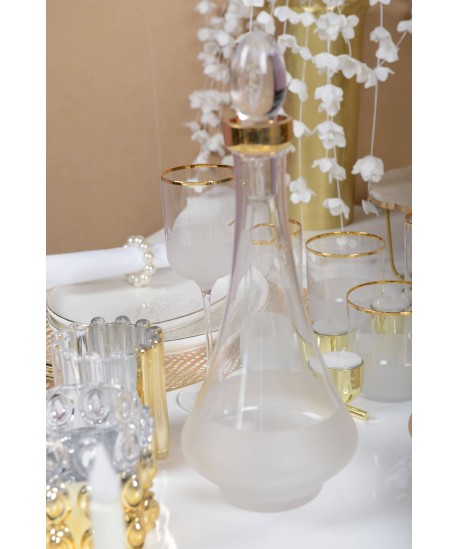 Carafe bord doré Nish