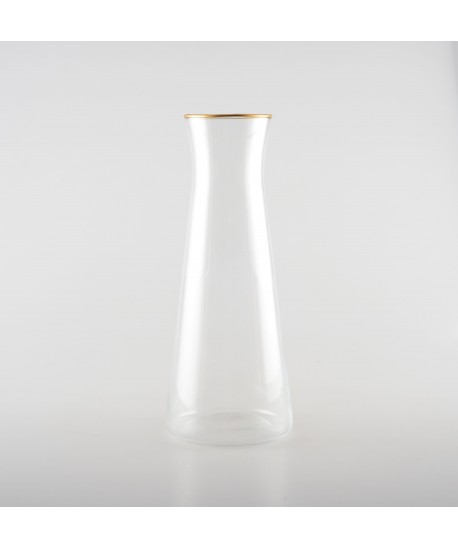 Carafe bord doré mat h28cm