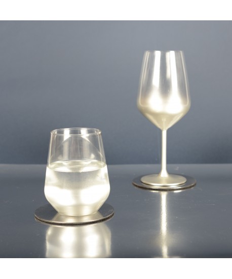 Verres à eau argent glow - lot de 6