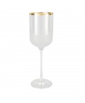 Gold-edged wine glasses Nish – set of 6
