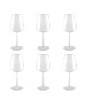 Verres à vin arabesque - lot de 6