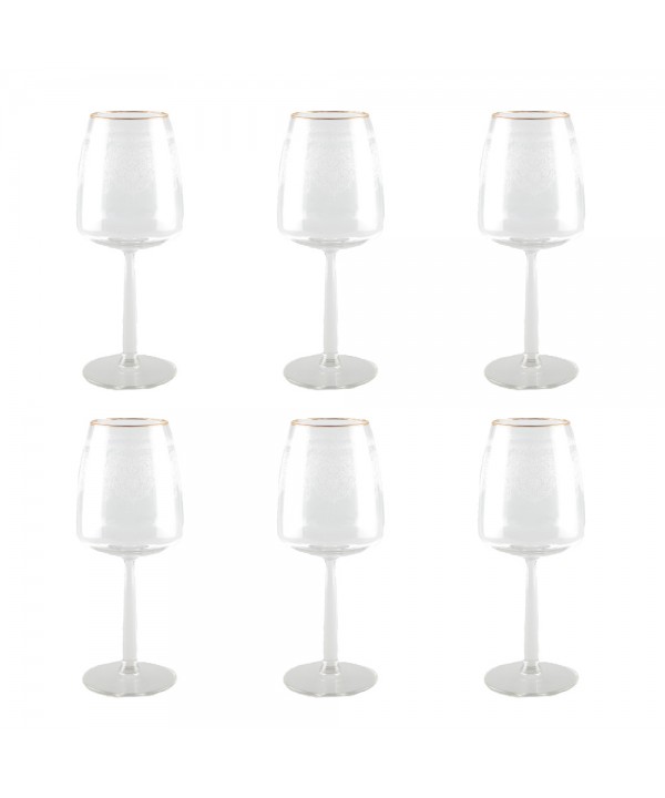 Verres à vin arabesque - lot de 6