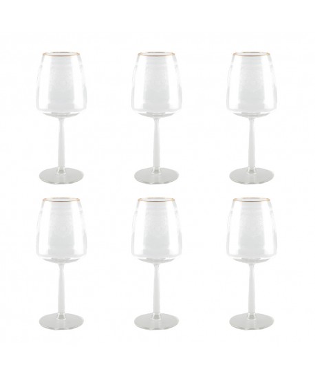 Verres à vin arabesque - lot de 6