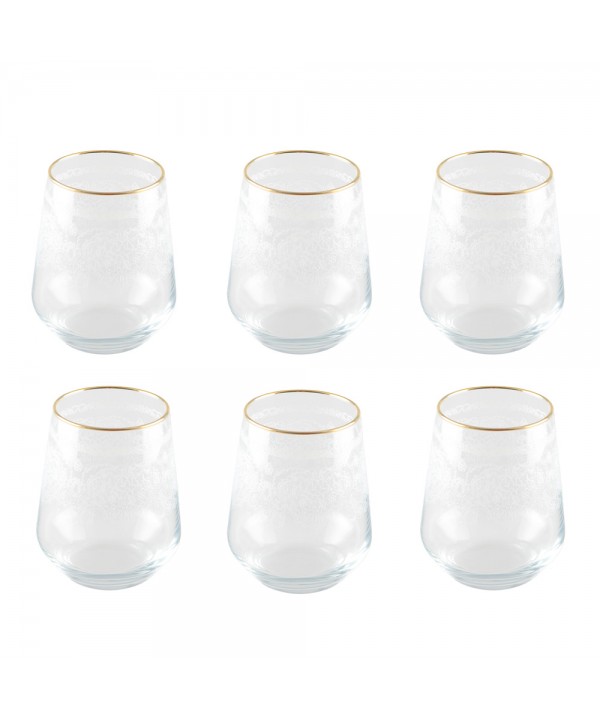 Arabesque water glasses – set of 6