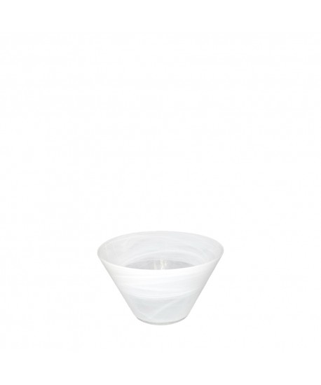 Bol conique blanc 14x14x8cm