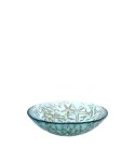 Blue sea glass bowl 20x20x6cm