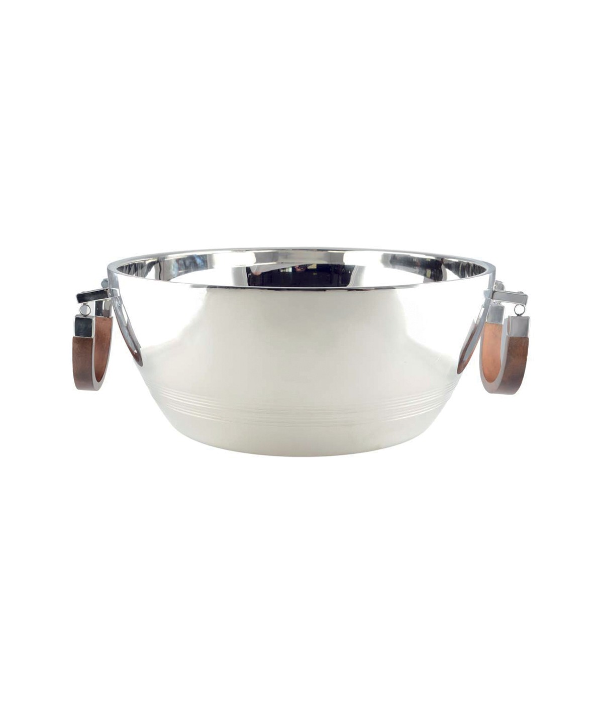 Seau à champagne double paroi avec anse en bois 48x48x20cm