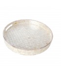 Pearl white tray 40x40x5cm