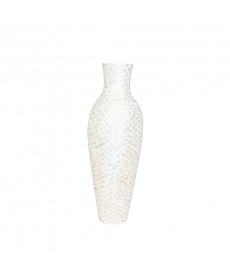 Vase blanc nacré h70cm
